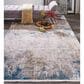 Feizy Cadiz 11"6" x 14"6" Ivory and Blue Area Rug, , large