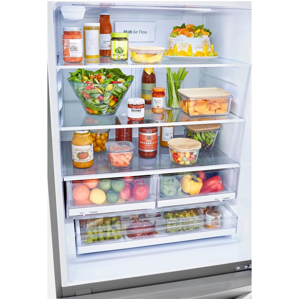LG 26 Cu. Ft. BottomFreezer Refrigerator in Stainless Steel NFM