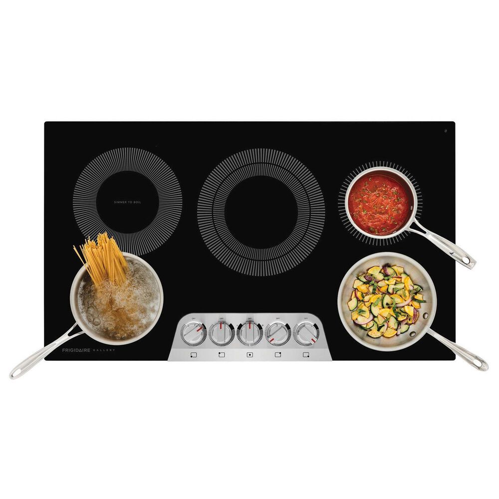 Frigidaire Gallery 2-Piece Kitchen Package with 30" Single Electric Wall Oven and 36" Electric Cooktop in Stainless Steel, , large