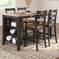 Ashley Gesthaven 5-Piece Counter Dining Set in Light Natural Dark Brown, , large