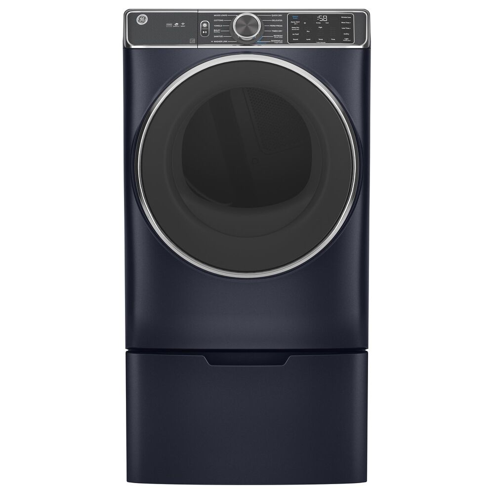 GE Appliances 7.8 Cu. Ft. Gas Dryer with Steam Cycle in Sapphire Blue, , large
