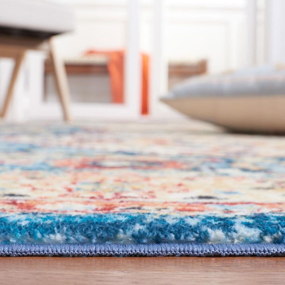 Safavieh Riviera 5&#39;5&quot; x 7&#39;7&quot; Blue and Gold Area Rug, , large