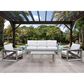 Steve Silver Co. Dalilah 4-Piece Patio Conversation Set in Off-White, , large