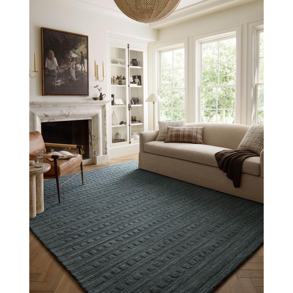 Chris Loves Julia x Loloi Bradley 11&#39;6&quot; x 15&#39; Teal Area Rug, , large
