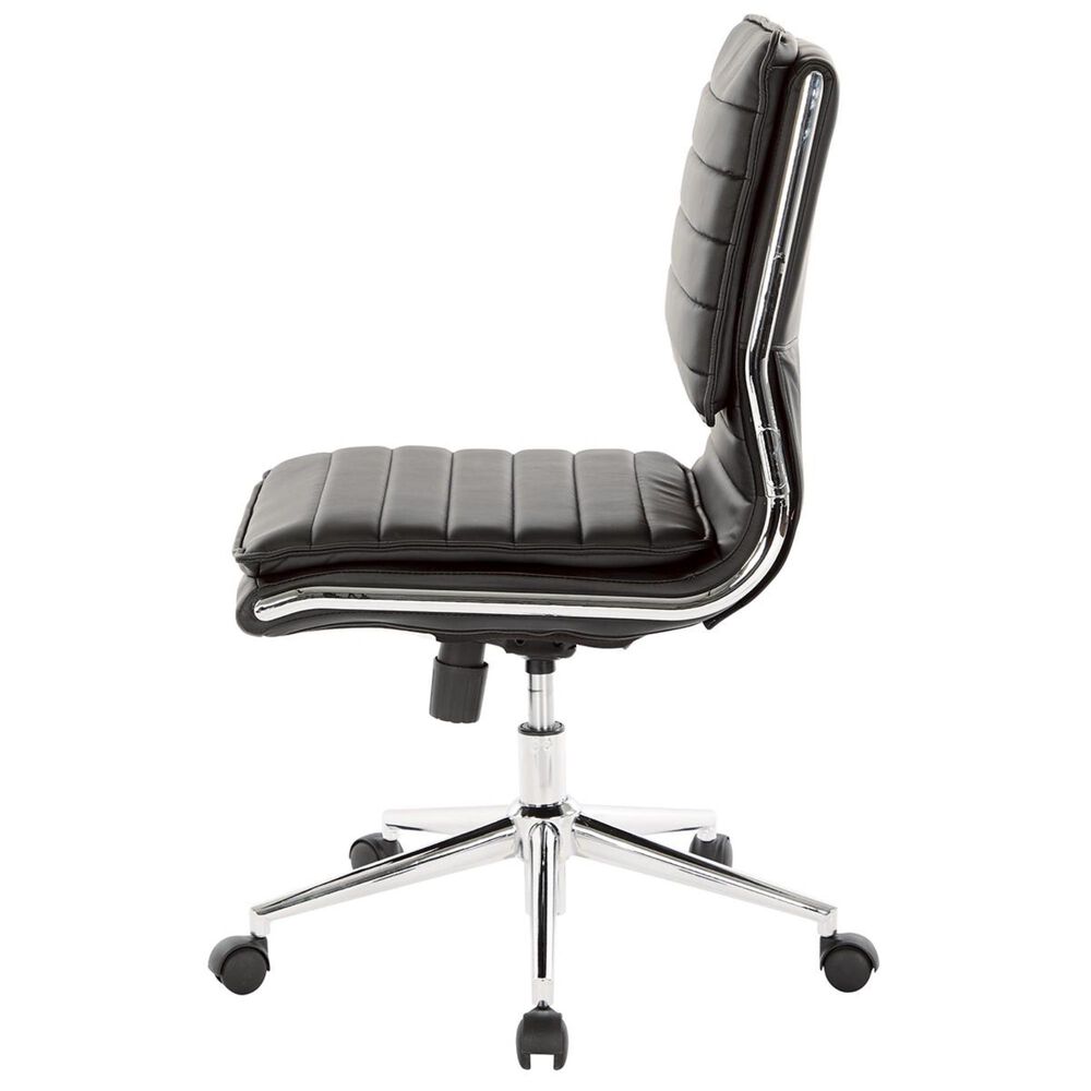 OSP Home Armless Manager Chair in Black, , large