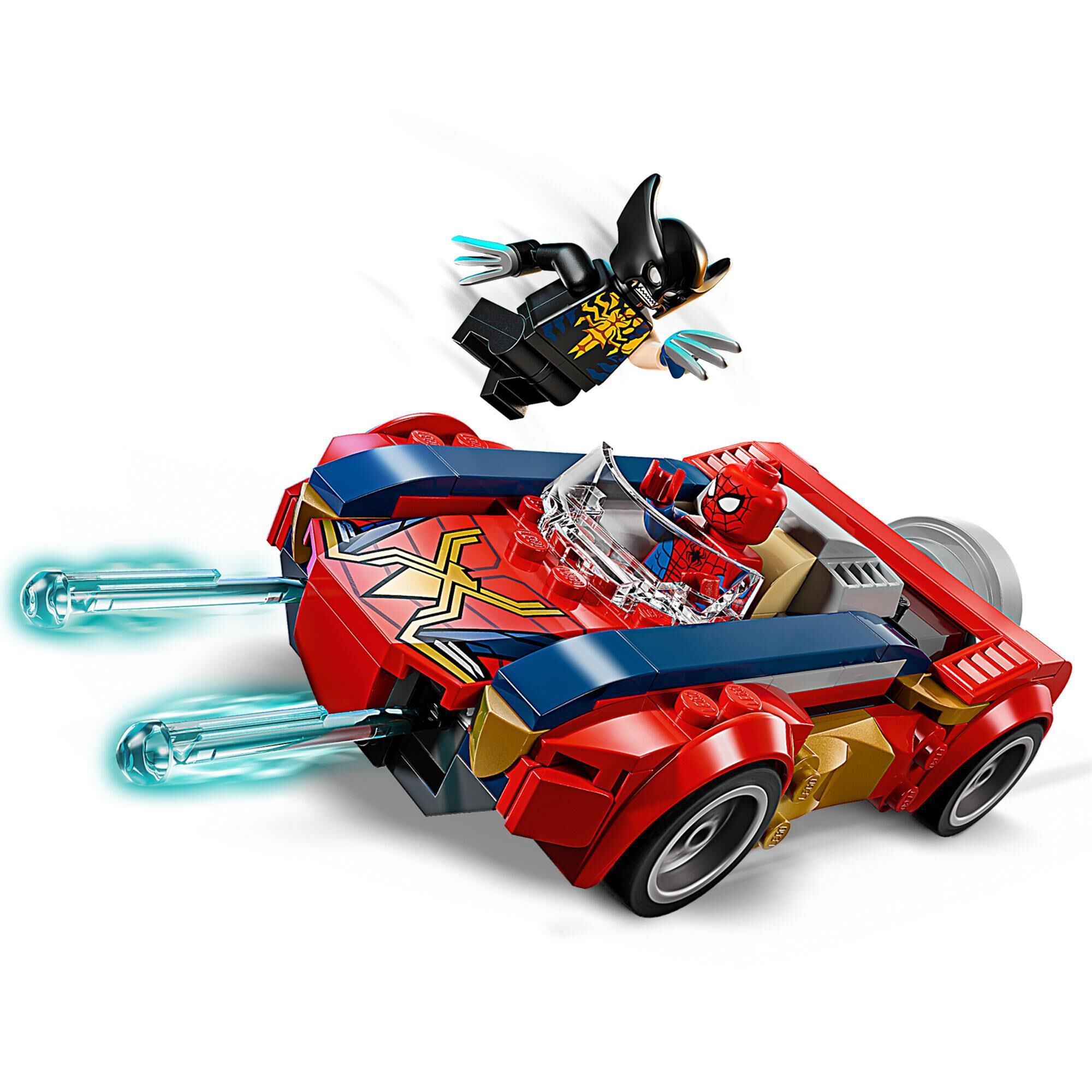 LEGO Marvel Spider-Man Car vs. Venomized Wolverine Building Set