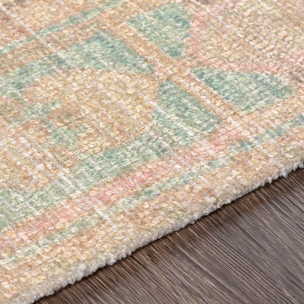 Surya Unique UNQ-2305 2&#39; x 3&#39; Pink, Lime, Charcoal and Green Area Rug, , large