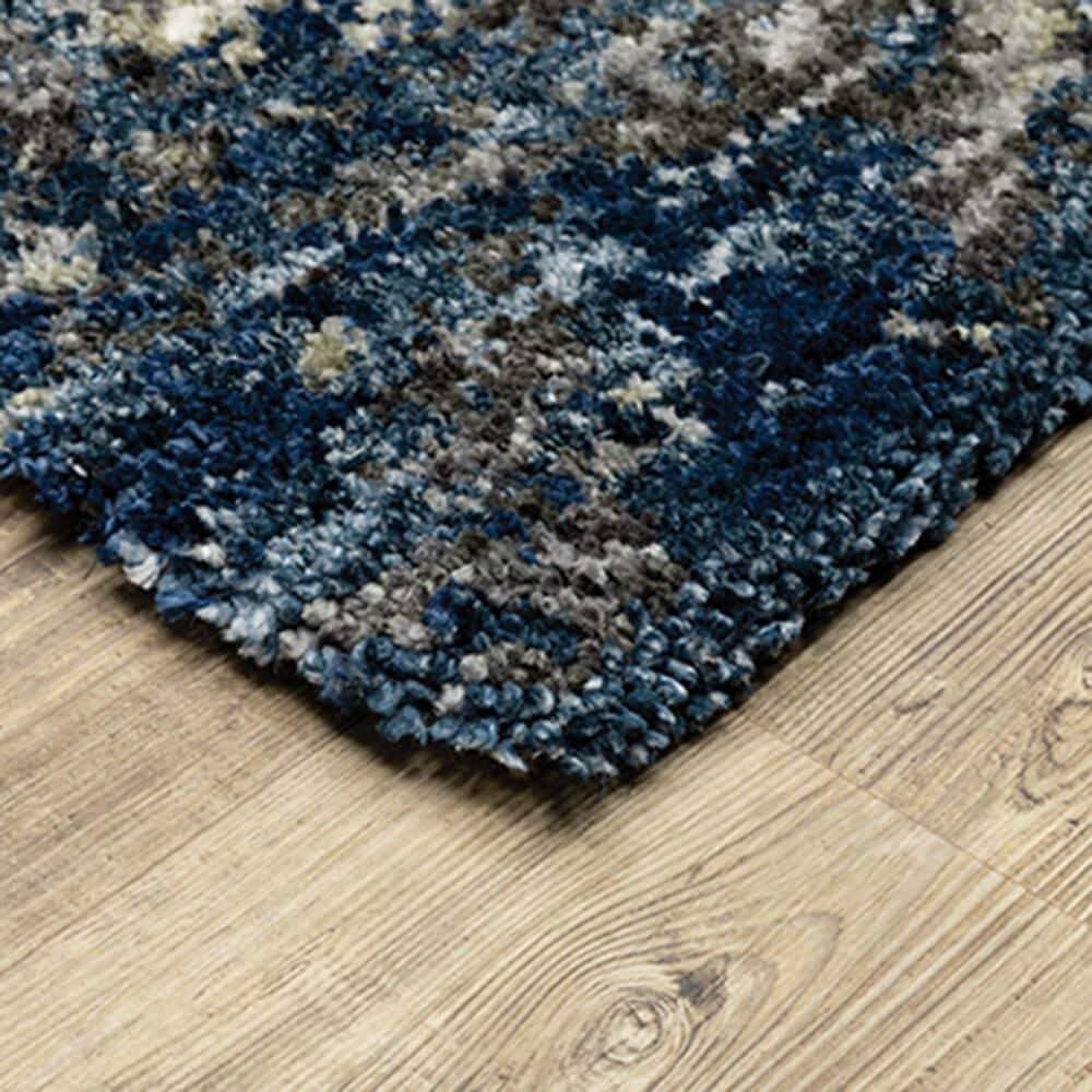 Oriental Weavers Aspen Shag Abstract 2060L 9&#39;10&quot; x 12&#39;10&quot; Blue Area Rug, , large