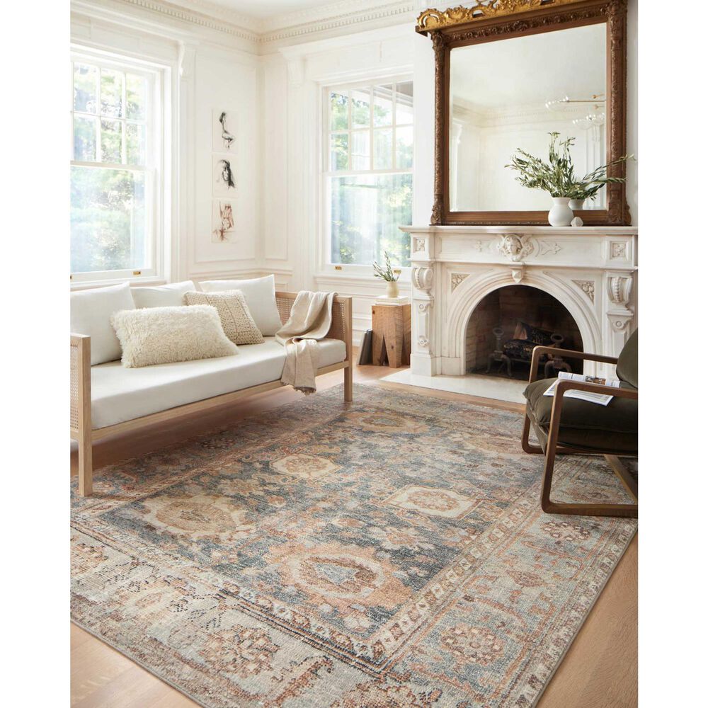 Loloi II Margot 7&#39;6&quot; x 9&#39;6&quot; Ocean and Spice Area Rug, , large
