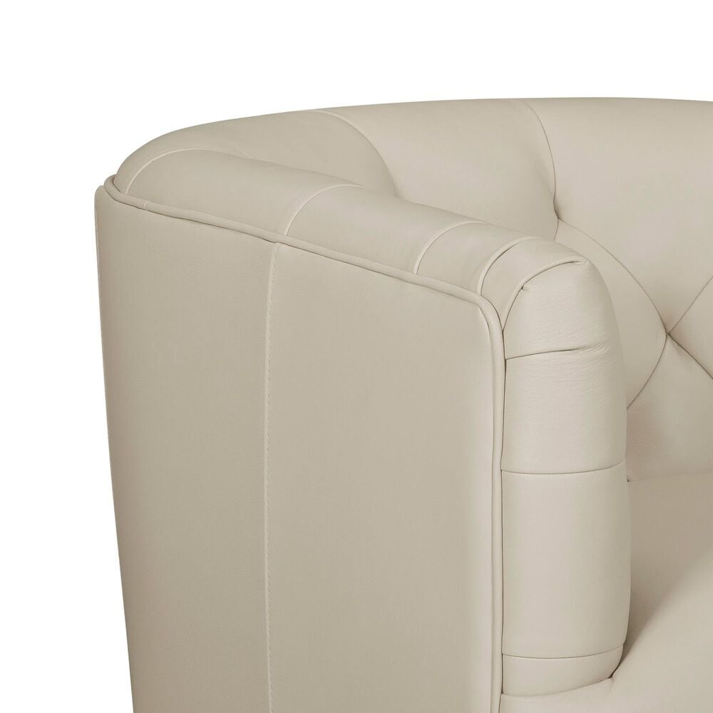 Italiano Furniture Cambria Mira Swivel Chair in Taupe, , large