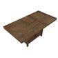 Steve Silver Garland 1-Leaf Dining Table in Toffee - Table Only, , large