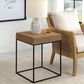 Uttermost Laramie Accent Table in Matte Black and Natural, , large