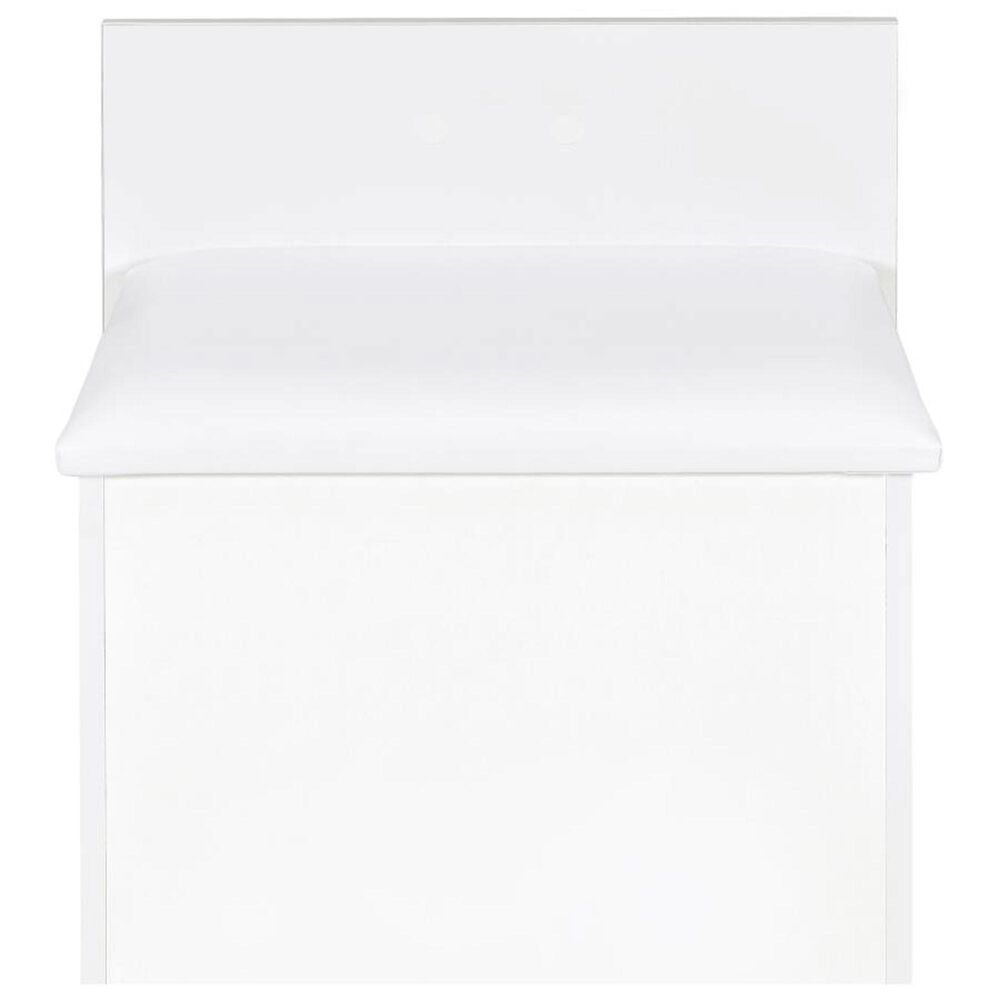 Pacific Landing Danbury 3-Drawer Makeup Vanity Set in White High Gloss, , large