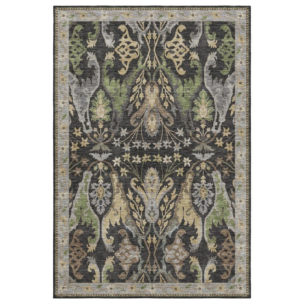 Dalyn Rug Company Hatay HY6 8" x 10" Black Area Rug, , large
