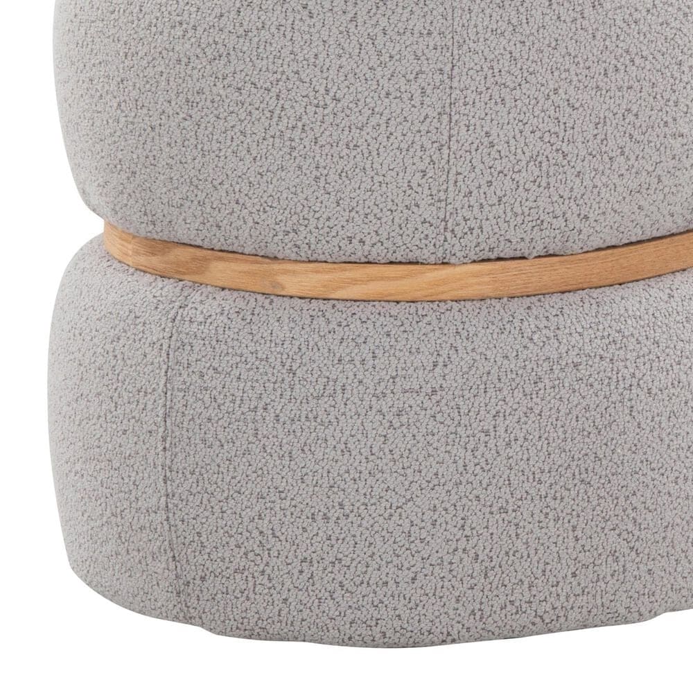 Lumisource Cinch Pouf Ottoman in Grey, , large