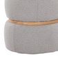 Lumisource Cinch Pouf Ottoman in Grey, , large