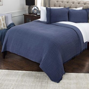 Rizzy Home Windsor Donny Osmond 106" X 92" Quilt in Indigo, , large