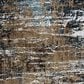 RIZZY Elite 9" x 12" Brown, Grey and Denim Area Rug, , large