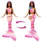 Barbie Flower Magic Mermaid Doll with Long Brown Hair in Multicolor, , large