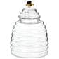 HIC Kitchen Glass Honey Jar with Lid and Honey Dipper in Clear and Brown, , large