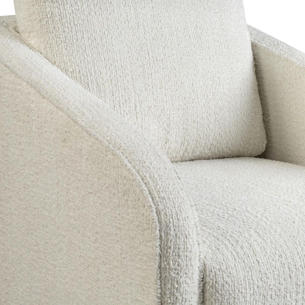 Lifestyle Solutions Lydia Swivel Accent Chair in Cream, , large