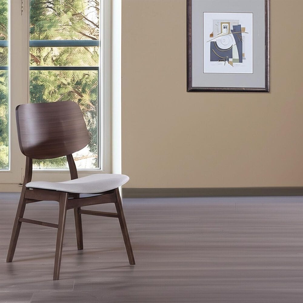 New Heritage Design Dining Side Chair in Walnut, , large
