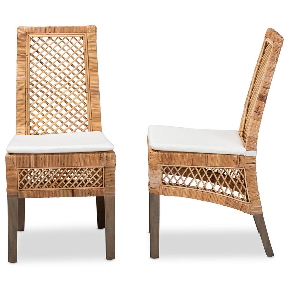 Baxton Studio Argos Side Chair in Natural Brown (Set of 2), , large