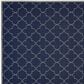 Oriental Weavers Marina 6025P 7"10" Round Navy and Ivory Area Rug, , large
