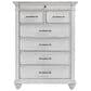 Ashley Kanwyn 7 Drawer Chest in Distressed Whitewash, , large