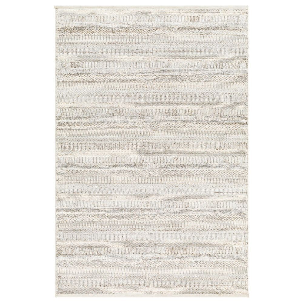 Surya Floria FLI-2303 Cream and Light Gray 10" x 14" Area Rug, , large