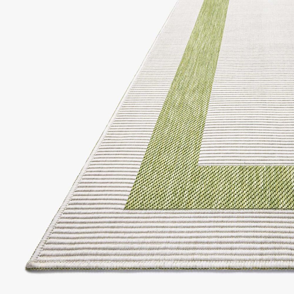 Loloi Easton Green and Ivory 2&#39;3&quot; x 3&#39;9&quot; Indoor/Outdoor Area Rug, , large