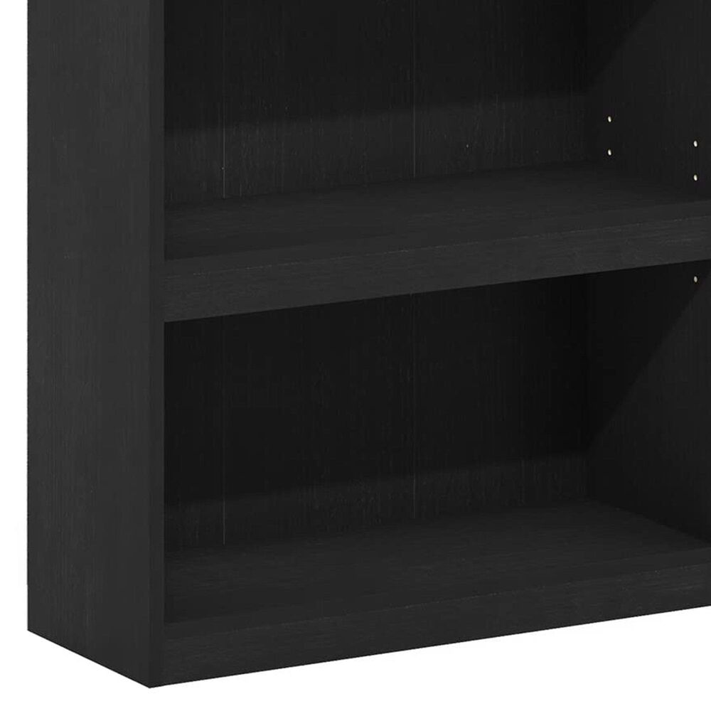 HOMLUX Enhanced Home 3-Tier Adjustable Shelf Bookcase in Blackwood, , large
