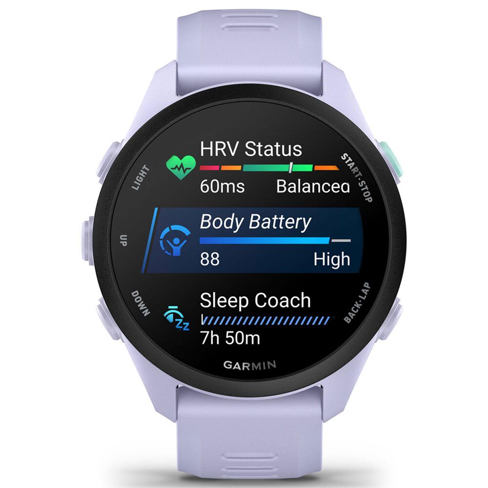 Garmin Forerunner 70 Smartwatch 42mm with Silicone Band in Cool Lavender, , large