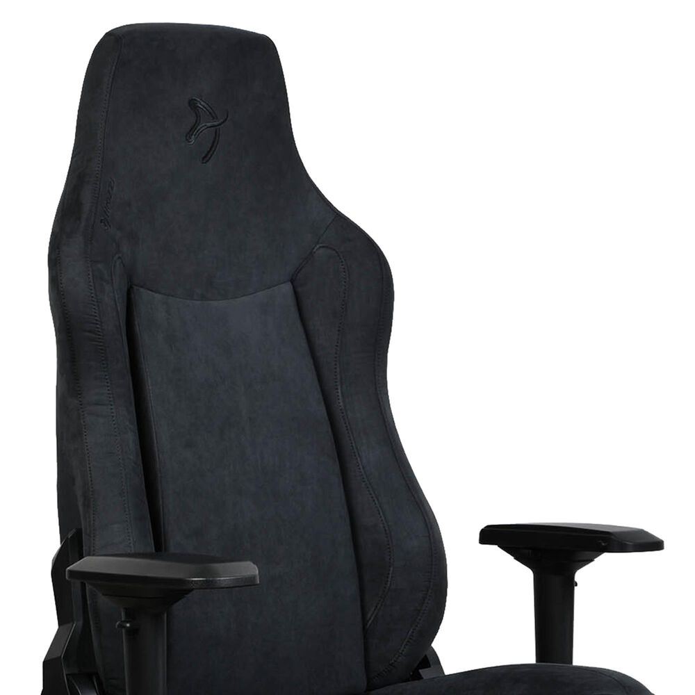 Arozzi Vernazza Supersoft Fabric Gaming Chair in Pure Black, , large
