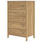 Ashley Bermacy 5-Drawer Chest in Light Brown, , large