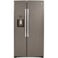 GE Appliances 21.8 Cu. Ft. Counter Depth Side by Side Refrigerator in Slate, , large