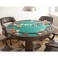 STEVE SILVER Rudy 5-Piece Round Game Table Set in Medium Walnut, , large