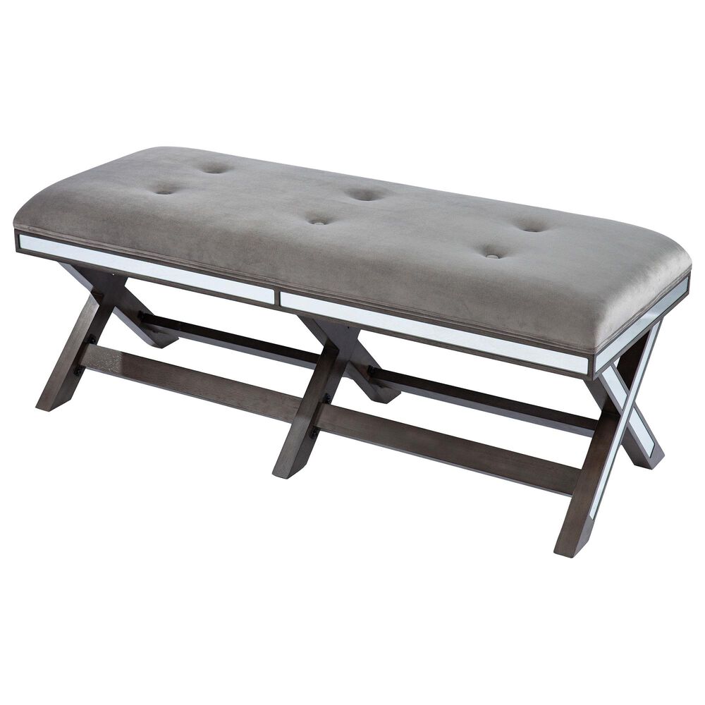 Southern Enterprises Lambourn Bench in Light Brown/Gray, , large