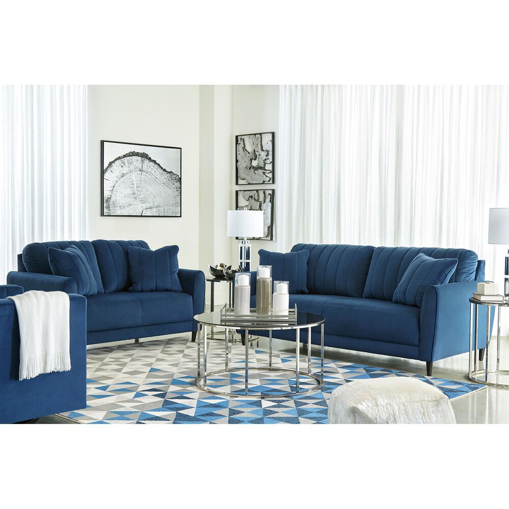 Signature Design by Ashley Enderlin Loveseat in Ink Velvet, , large