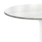 Leisuremod LeisureMod Verve Collection Modern Bar Height Table White Base with 48 Round Marble White Sintered Stone Top, , large