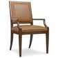 Hooker Furniture Archives Arm Chair with Dark Blond Upholstered in Classic Walnut, , large