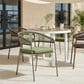 Zuo Modern Skye Outdoor Dining Chair in Green (Set of 2), , large