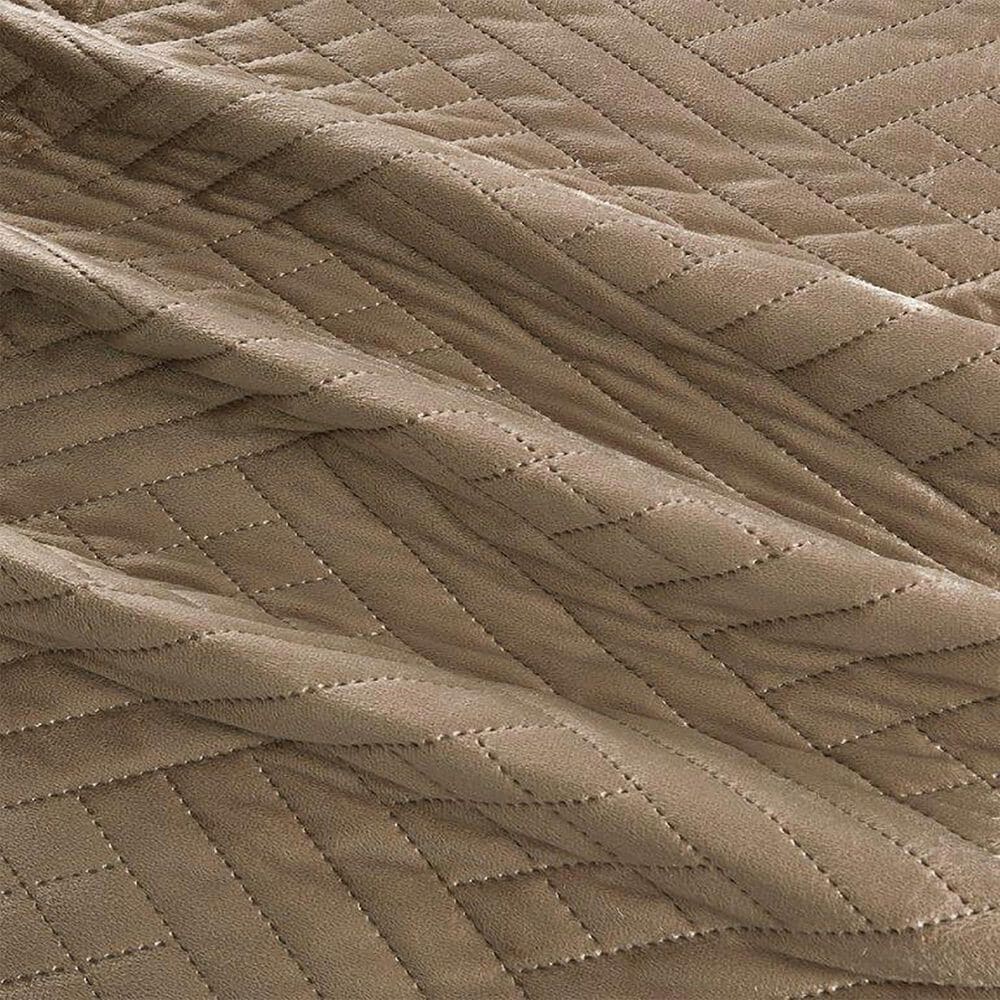 Duke Imports Virah Bella Micromink 3-Piece King Quilt Set in Diamond Mocha Weave, , large