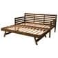Sable Home Boho Twin Daybed with Pop Up Trundle in Rustic Walnut, , large