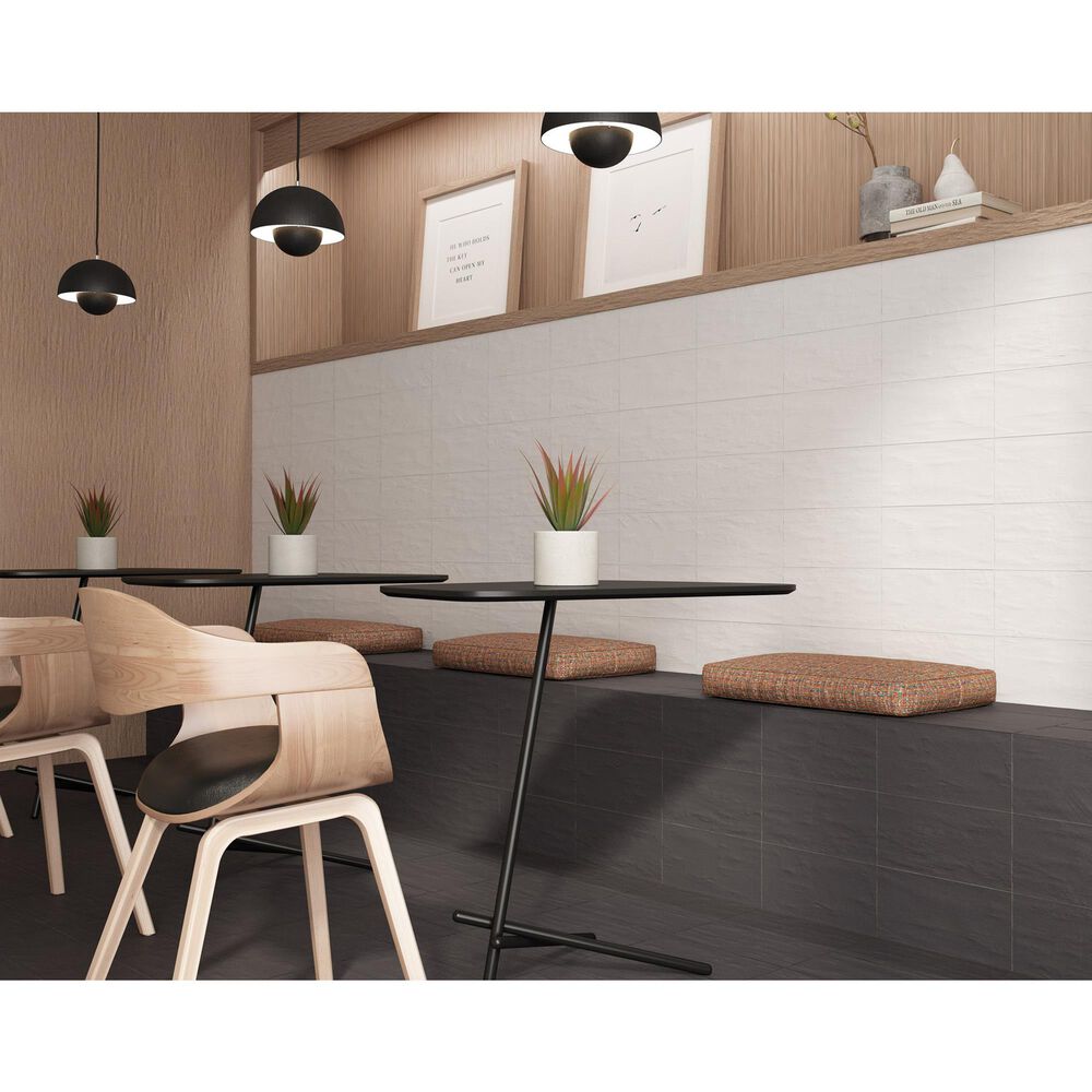 Emser Eclissi Jet 5" x 5" Star Glazed Porcelain Tile, , large