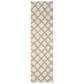 Safavieh Dallas Shag SGD258B-210 2"3" x 10" Ivory/Beige Runner, , large