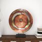 Maple and Jade 30" Round Charger Plate Sculpture in Copper, , large