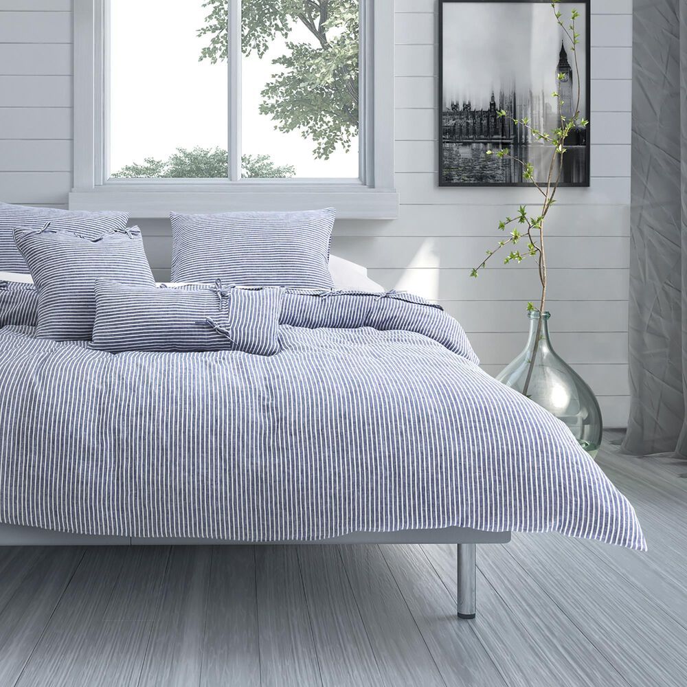 Vista Haus Grant 5-Piece Eastern King Duvet Set in Marine, , large