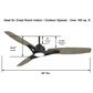 Minka-Aire Molino 65" Indoor/Outdoor Ceiling Fan with LED Light in Coal, , large