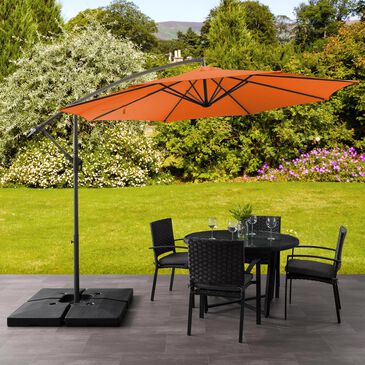CorLiving 9.5" UV Resistant Patio Umbrella in Orange, , large
